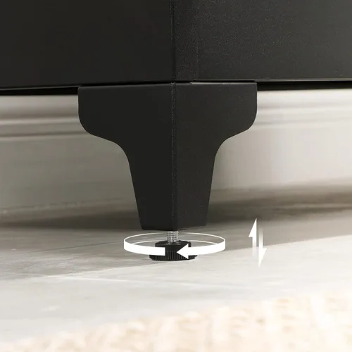 Vista 8 de SONGMICS Gabinete de Garaje, Gabinete de Almacenamiento de Metal con Puertas y Estantes, para Oficina en Casa, Garaje y Cuarto de Servicio, Negro