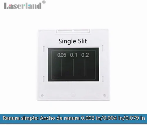 Vista 4 de Experimento de doble hendidura de Young, ranura única, con tablero de observación de soporte, fuente de luz roja, elementos ópticos, kit