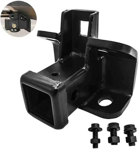 Vista 4 de Receptor de enganche de remolque de remolque negro para Land Rover LR3 2005-2009, LR4 2010-2016, Range Rover Sport 2006-2013