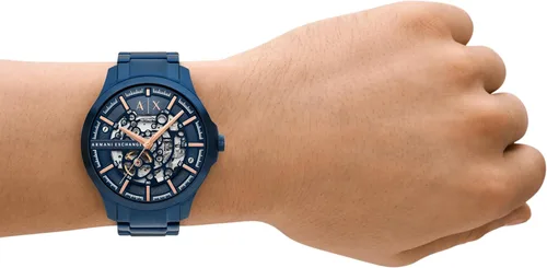 Vista 6 de Armani Exchange AX Men's Automatic Blue Stainless Steel Watch