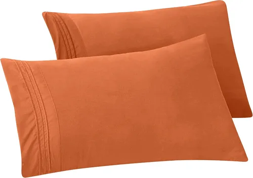 Vista 57 de Elegant Comfort Fundas de almohada sólidas de microfibra de alta calidad hotelera, tejido suave, resistente a las arrugas y a las manchas, fácil