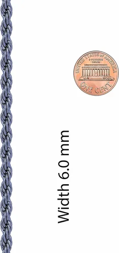 Vista 7 de LIFETIME JEWELRY Collar de cadena de cuerda de 0.236in para mujeres y hombres, chapado en oro real de 24 quilates, Chapado en oro, No es una piedra