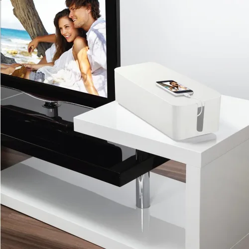 Vista 22 de Hama 20662 - Caja de cables Maxi, 6.1 x 15.7 x 5.1 in, con patas de goma, color blanco