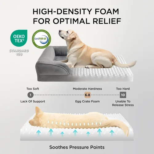 Vista 2 de Bedsure Camas ortopédicas de 24 pulgadas para perros pequeños y cama lavable para mascotas de 25 pulgadas