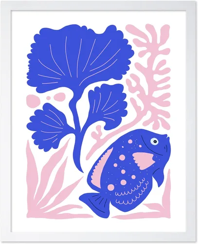 Vista 22 de Poster Master Fish Poster - Retro Aquatic Print - Marine Life Art - Groovy Fish Design - Abstract Artwork - Chic Boho Decor - Sea Design - Ocean or
