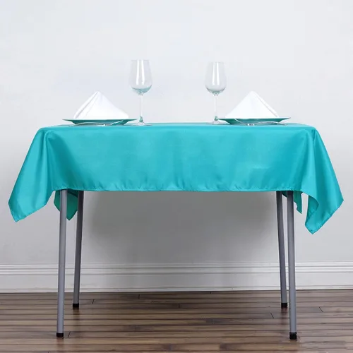 Vista 102 de Efavormart - Mantel rectangular de poliéster, 90 x 156 pulgadas, color borgoña, 5 unidades, para bodas, fiestas, restaurantes