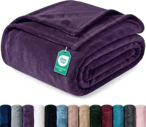 Vista 39 de Utopia Bedding Manta de forro polar negro, tamaño individual, ligera, mullida, suave, antiestática de microfibra (60 x 80 pulgadas) Lightweight