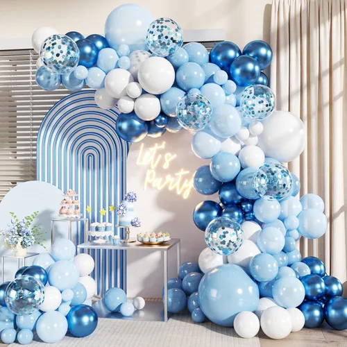 Vista 25 de Kit de Arco de Guirnalda de Globos Negros y Dorados, 140 Piezas de Globos de Confeti Negros y Dorados con Estrellas para Cumpleaños, Graduación, Año