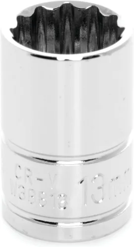 Vista 15 de Performance Tool W38812 Enchufe de 12 puntas, unidad de 3/8 de pulgada, 12 mm Chrome vanadium steel. Polished nickel chrome finish. Designed to