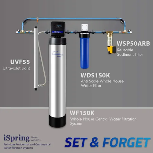 Vista 4 de iSpring FWDS80K - Cartucho de repuesto antiescala para filtro de agua WDS80K para toda la casa, 10 x 4.5 pulgadas, blanco, dura hasta 6 meses, 1