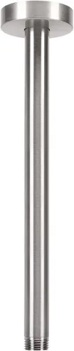 Vista 11 de Brazo de ducha montado en el techo, brazo de extensión de lluvia con brida y cinta de teflón, extensor de montaje de acero inoxidable para cabezal