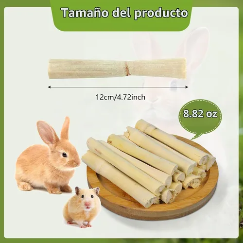 Vista 2 de Jorewood Palillos masticables de bambú dulce de 250g (0.55 libras) Juguetes