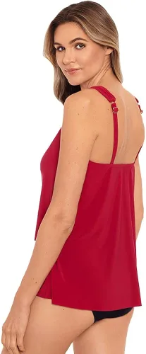 Vista 3 de Miraclesuit Traje de baño para mujer Dazzle con cuello redondo y aros