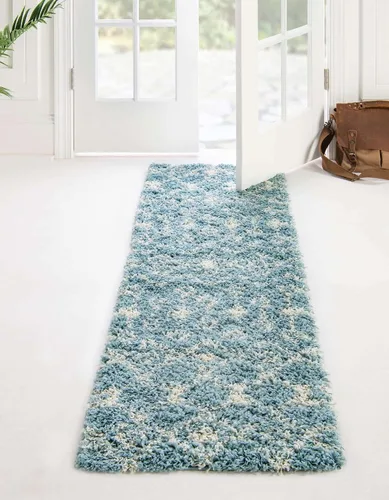 Vista 50 de Unique Loom Moroccan Trellis Shag Collection - Alfombra de área - Meknes (2 pies 2 pulgadas x 3 pies 1 pulgada, rectangular, marrón claro/marfil)