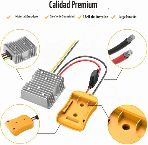 Vista 2 de Kzreect Convertidor reductor de 20 V a 12 V compatible con batería Dewalt General