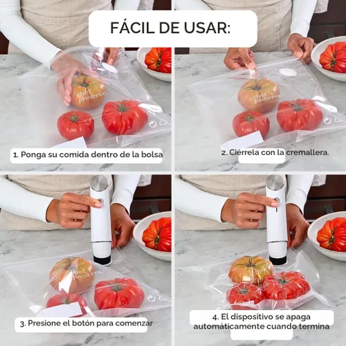 Vista 7 de Máquina Selladora al Vacío Compacta Chef Preserve para Alimentos