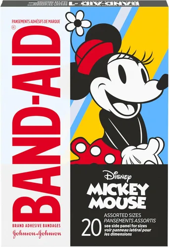 Vista 7 de Band-Aid - Vendas adhesivas para cortes y raspaduras menores, cuidado de heridas con Mickey Mouse de Disney, vendas divertidas para niños y bebés