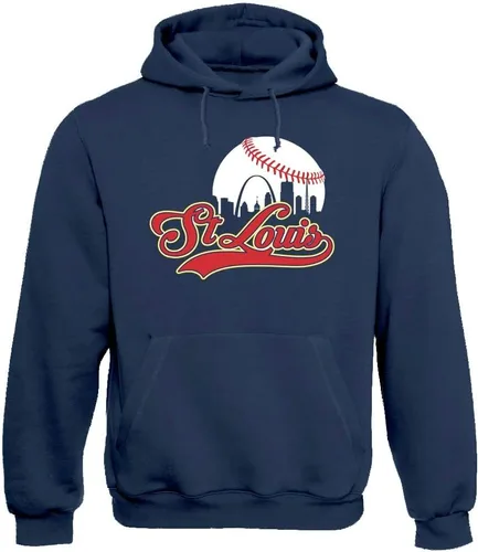 Vista 39 de Xtreme Apparrel Cityscape Skyline - Sudadera con capucha para hombre para fanáticos del béisbol