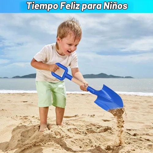 Vista 4 de Dilabnba Juguetes de arena de playa para niños y adultos, palas de arena para jardín y playa, palas de arena para excavar nieve, juego de juguetes