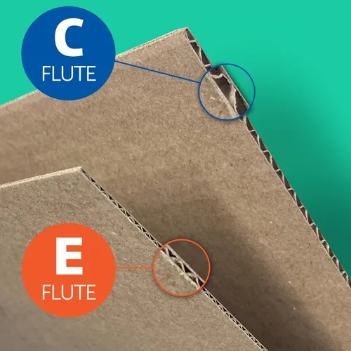 Vista 3 de Flipside Products Hojas de proyecto corrugado de papel kraft de doble cara (flauta), hojas de cartón, insertos de embalaje planos, manualidades