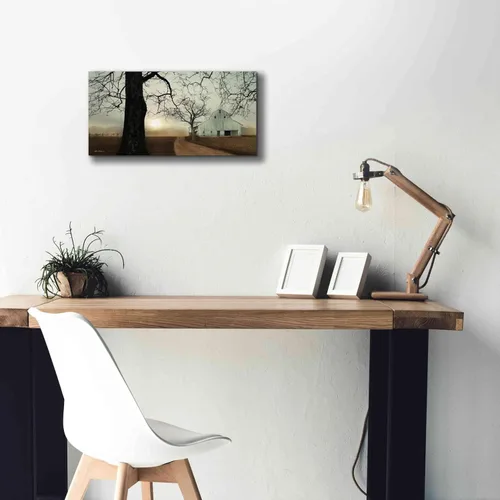 Vista 6 de Epic Graffiti 'Millersburg Sunrise' de Lori Deiter, lienzo para pared, 24 x 12 pulgadas