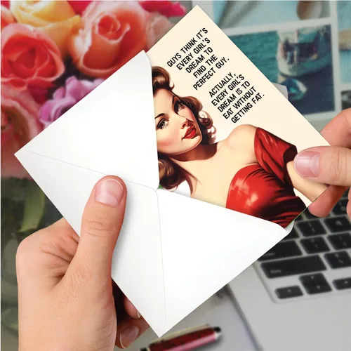 Vista 6 de NobleWorks Every Girl's Dream C10842ENG Divertida tarjeta de felicitación de compromiso (futura novia) con sobre de 5 x 7 pulgadas (1 tarjeta)