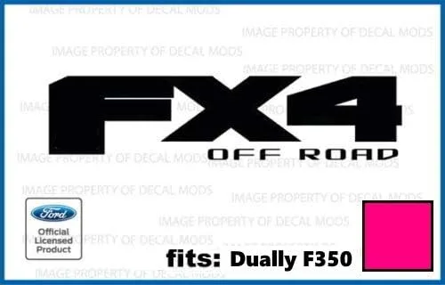 Vista 7 de FX4 Offroad - Calcomanías adhesivas para Ford F350 F450 DUALLY ONLY troquelado (2017-2020) – DCBM Solid (juego de 2) Dimensiones: 12 x 3 pulgadas