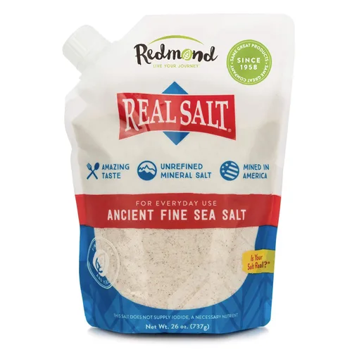 Vista 11 de Redmond Real Sea Salt - Sal natural de palomitas de maíz sin refinar, bolsa de 10 onzas