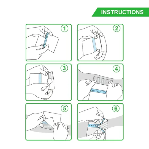 Vista 5 de Reven - Rollo de vendaje mate de 4 pulgadas x 11 yardas, parche para cubrir tatuajes, impermeable, transparente, transpirable, más rápido, curación