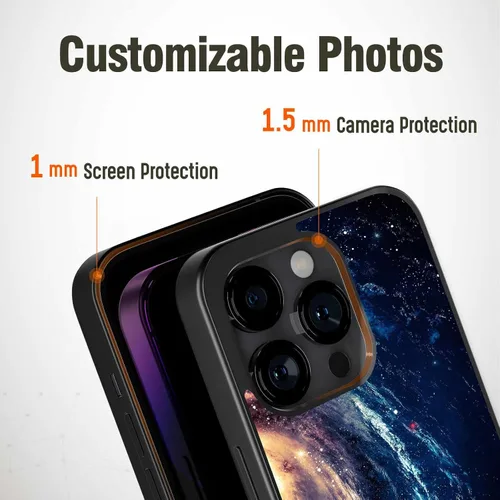 Vista 3 de Space Nebula - Fundas de silicona para iPhone 11, 12, 13, 14, 15, 16, Pro Max, Mini, X, Xr, para Samsung Note 10, 20, S21, S22, S23, S24, S25, Ultra