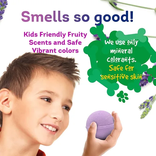 Vista 8 de Juego de bombas de baño para niños con juguetes sorpresa en el interior para niños (cachorros pequeños)