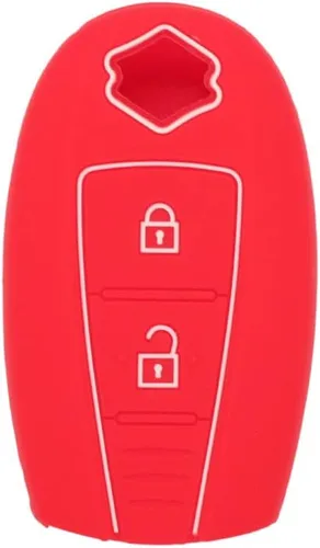 Vista 4 de Funda protectora de silicona Segaden compatible con llave remota de 2 botones para Suzuki CV4543 Negra