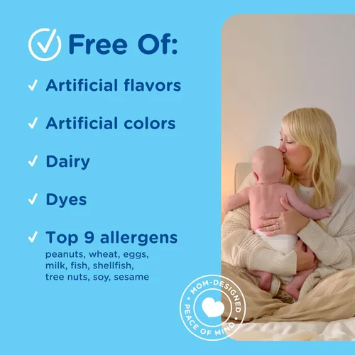 Vista 6 de Mommy's Bliss Multivitamínico + hierro para bebés, vitaminas esenciales diarias para el apoyo inmunológico, crecimiento saludable y desarrollo óseo