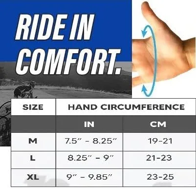 Vista 6 de LuxoBike Guantes de ciclismo para hombre almohadilla de gel de 0.197in Guantes de ciclismo especializados ultra transpirables Guantes de bicicleta