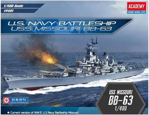 Vista 3 de Academy Hobby Model Kits Modelo a Escala: Barcos de Batalla y Kits de Portaaviones (1/400 BB-63 Missouri)