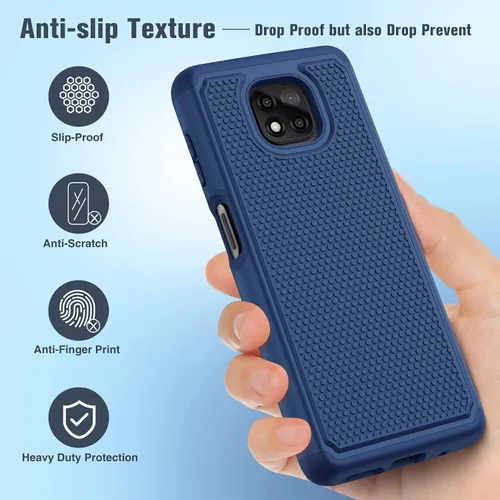 Vista 5 de BNIUT Funda para Motorola Moto G Power 2021: Funda Protectora de Doble Capa de Servicio Pesado para Teléfono Celular a Prueba de Golpes Resistente