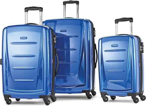 Vista 40 de Samsonite Winfield 2 Equipaje rígido con ruedas giratorias, Carbón vegetal, Grande de 28 pulgadas, a cuadros