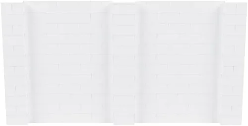 Vista 239 de EverBlock Kit de pared de 5 x 4 pies Bloques de construcción modulares Sistema de pared para edificios, pantallas y estructuras Divisor