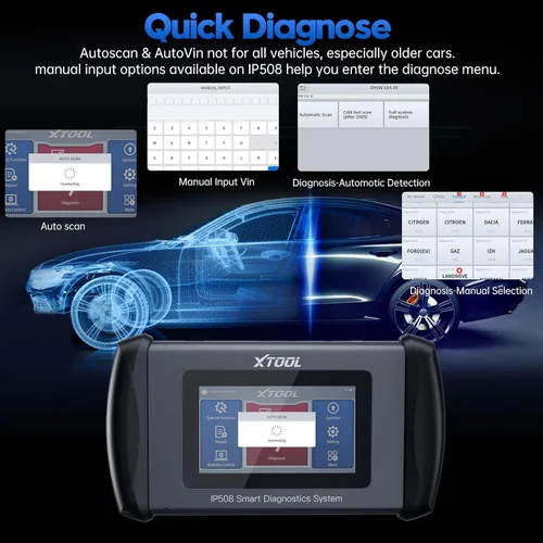Vista 8 de Escáner OBD2 XTOOL IP508, 9 servicios, herramienta de escaneo para purga de ABS, EPB, BMS, restablecimiento de aceite, reaprendizaje del acelerador