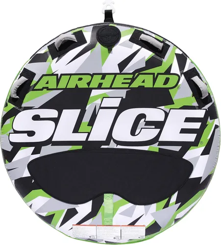 Vista 2 de Airhead Slice, 1-2 Rider Tubo remolcable para navegación y WOW Sports World of Watersports 4k 60 pies cuerda de remolque con boya de espuma flotante