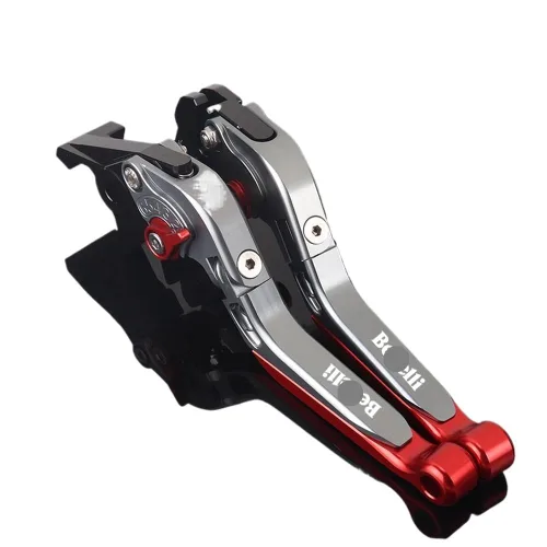 Vista 7 de NIKKHO Palanca de embrague de freno TRK502 motocicleta CNC ajustable extensible manillar palanca de embrague de freno plegable para Be&Nelli Jinpeng