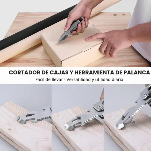 Vista 4 de EDCFANS Llavero multiherramienta con cuchillo, llaveros multiherramienta, regalos del Día del Padre para hombres, cuchillos de bolsillo Tanto