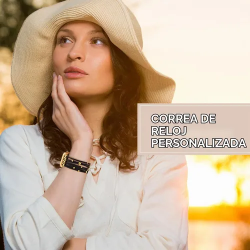 Vista 7 de VISOOM Pulsera bohemia con cuentas compatible con Apple Watch de 38/40/41/1.654 in para mujer – Correa elástica de iWatch para mujer para Apple