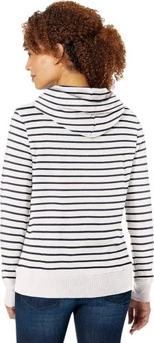 Vista 4 de Tienda Essentials - Sudadera con capucha de vellón de tela de toalla para mujer (disponible en tallas extragrandes)