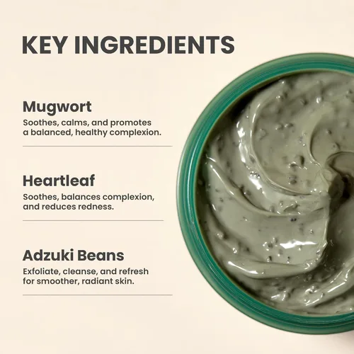 Vista 3 de AXIS-Y Mugwort Paquete Clarificante de Poros para Lavar - Exfoliante Facial Dirigido a Poros Obstruidos, Removedor de Puntos Blancos y Puntos Negros