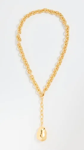 Vista 2 de Madewell Collar Lariat de cadena gruesa de perlas fundidas para mujer