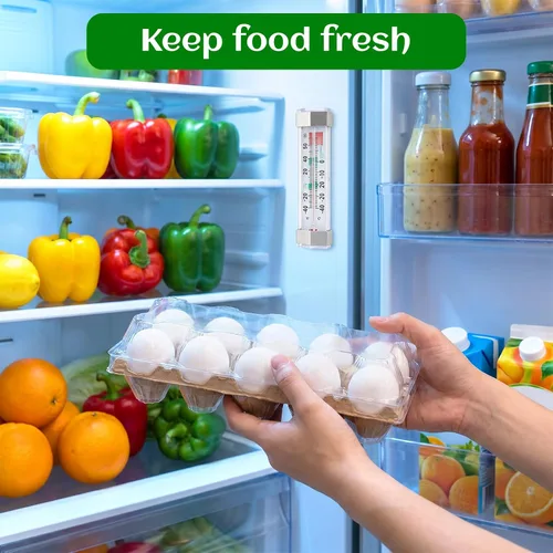Vista 8 de Paquete de 8 termómetros para refrigerador y congelador, termómetro
