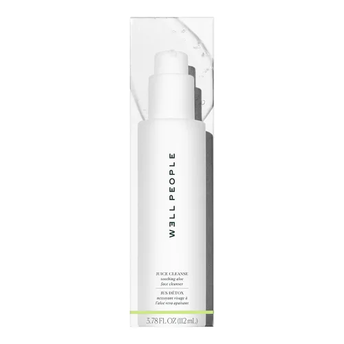 Vista 4 de Well People Juice Cleanse Limpiador facial calmante de aloe, limpiador nutritivo a base de gel para todo tipo de piel, suaviza e hidrata la piel