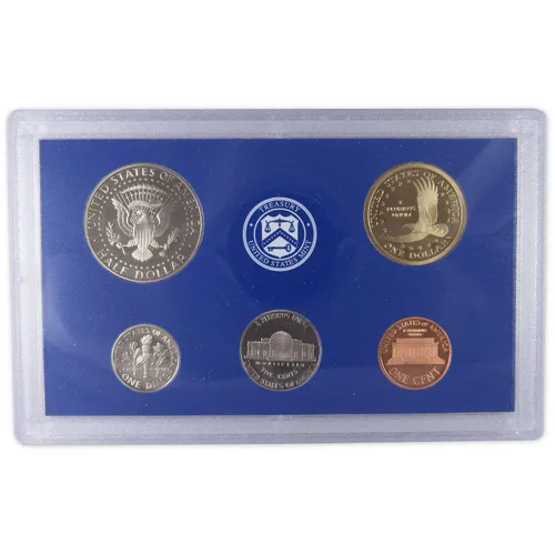 Vista 3 de Juego de prueba de monedas de 2008 Clad Proof Set, embalaje original del gobierno de EE. UU., certificado OGP COA