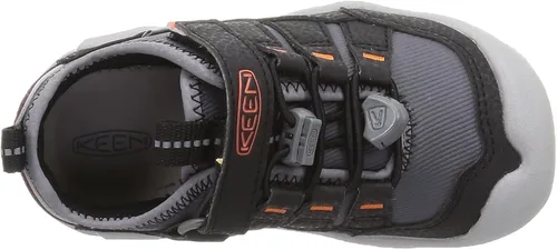 Vista 5 de KEEN Tenis cómodos unisex para niños Steel GreySafety Orange